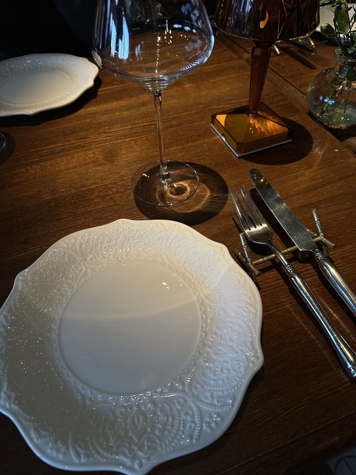 Heirloom Lace 4-Piece 10.5" Flat Plate Set