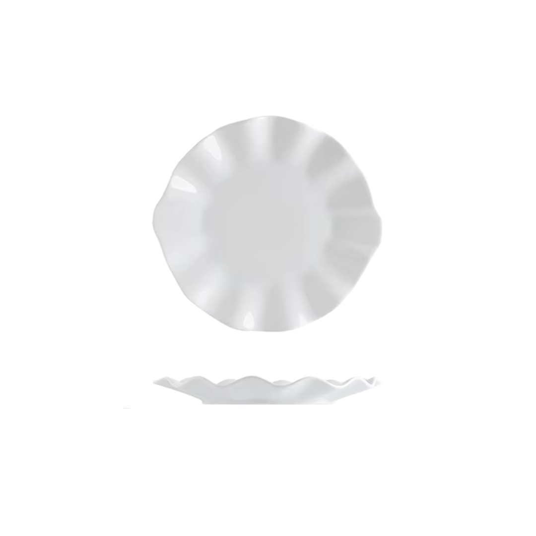 Ruffle Bordé Plate