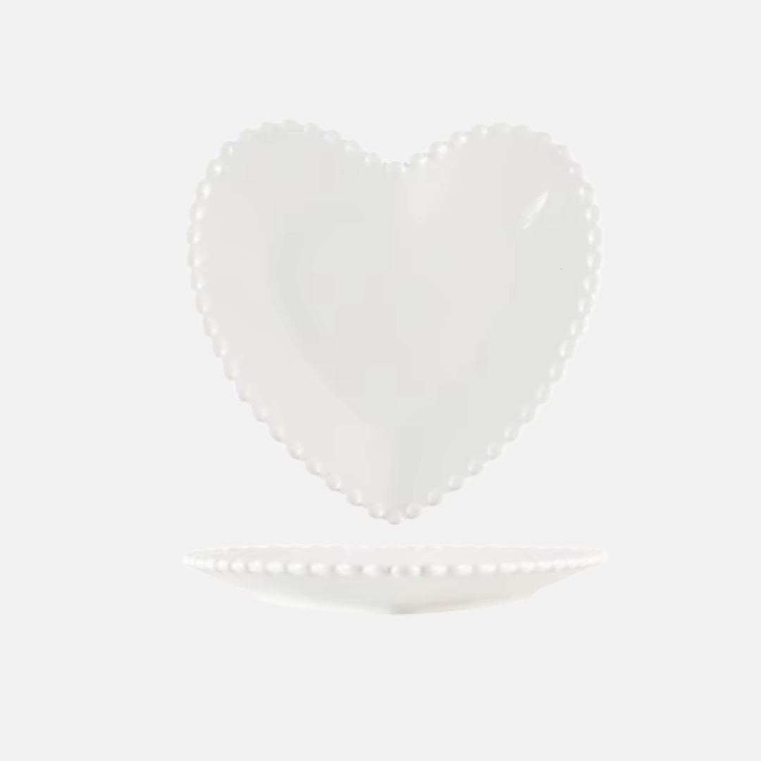 Le Coeur en Perle 4-Piece Flat Plate Set