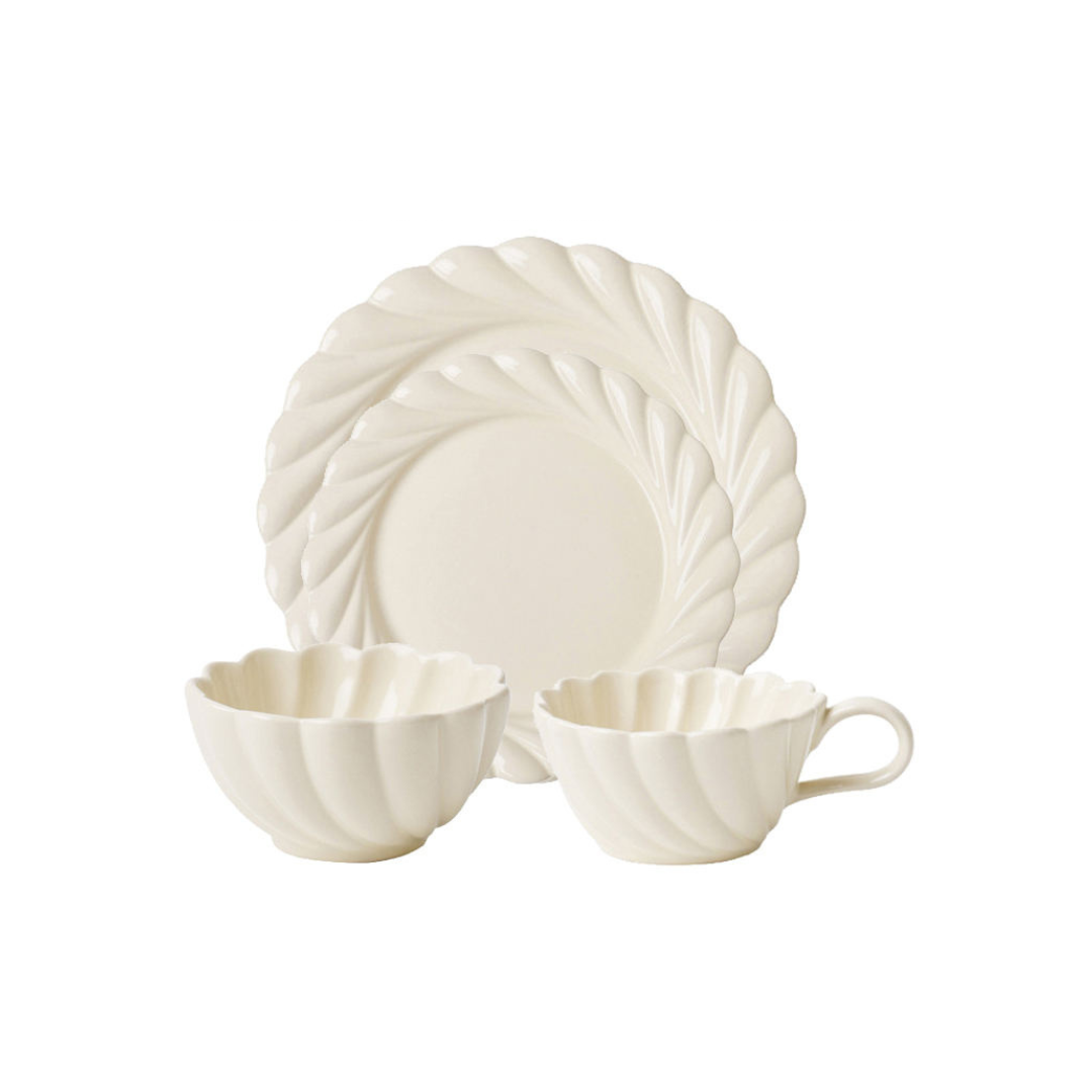 Aurelia Swivel 4-Piece Dinnerware Set