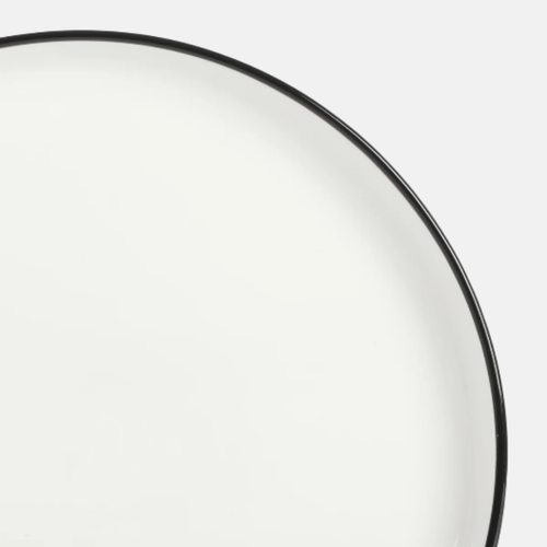 Black Rim 16-Piece Dinnerware Set