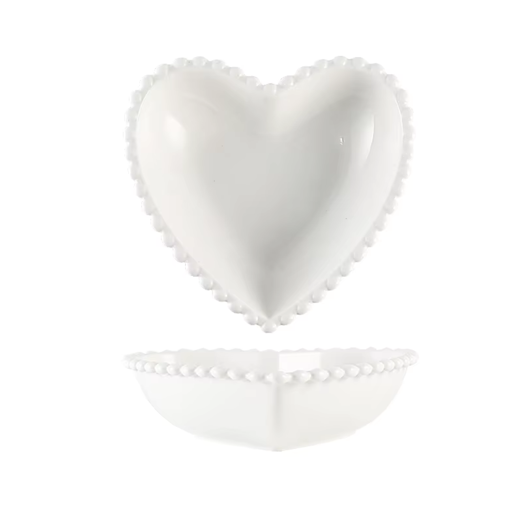 Le Coeur en Perle 4-Piece Deep Plate Set
